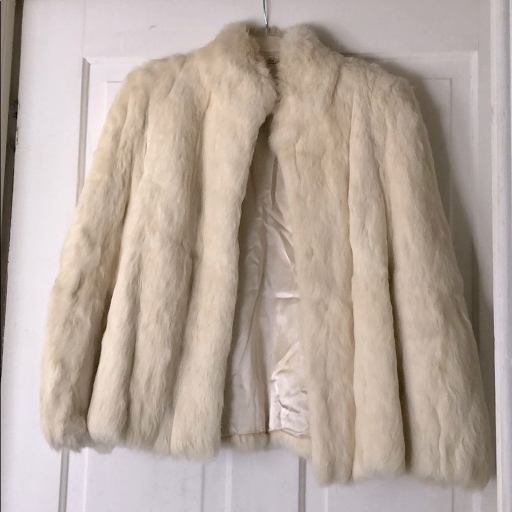 VINTAGE Wilsons rabbit fur jacket